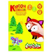 Картон цв. 2-сторон. Каляка-Маляка 7 цв. 7 л. мел. А4- 195х265 мм в папке