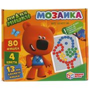313929  Ми-Ми-Мишки. Мозаика пластиковая. 80 фишек. 4 цвета. Поле 195х155мм. В кор. Умные игры
