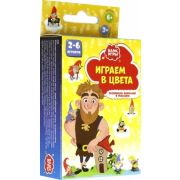 Игра развивающая « Феникс » Бамс-игры Играем в цвета, состав: 65 карточек, инструкция, картонная упаковка 12*7*2,5см