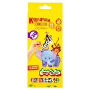 Набор цветных карандашей Каляка-Маляка 12 цв. трехгран. корп. дерев. карт.уп.