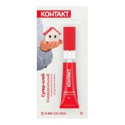 Супер-Клей Контакт Для обуви 3г, BL12, блистер-карта, КМ 288 - 312 ОБ