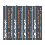 Батарейка GoPower R6 AA Shrink 4 Heavy Duty 1.5V