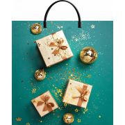 Пакет 36*37см 100мкм ПВД Золотые подарки (с пласт. ручкой)