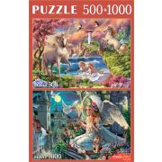 НАБОРЫ ПАЗЛОВ 2в1 (500+1000) КРАСИВЫЙ МИР ВОЛШЕБСТВА (Арт. ФП500-1000-4307)