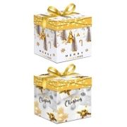 Подарочная коробка «Merry Christmas» 100х100х100
