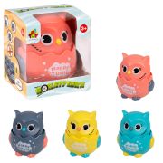 1TOY Покатушки Весёлая Сова, инерц., без бат., цвет в асс., кор. с окном