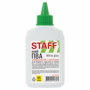 Клей ПВА STAFF  эконом,85г. с дозатором
