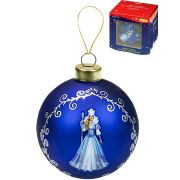 Елочный стеклянный шар  «Снежная королева», 8 см (собственная разработка) ЕШ-4269