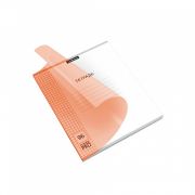 Тетрадь общая ученическая с пластиковой обложкой на скобе ErichKrause Классика CoverPrо Neon, оранже