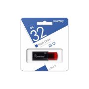 Флеш-накопитель USB 2.0 Smartbuy 32GB Click Black-Red (SB32GBCl-K)