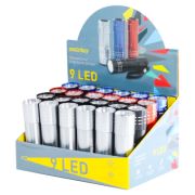 Фонарь Smartbuy SBF-103-B, светодиодный, алюминиевый, 9 LED, 3*ААА (не в комплекте)