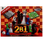 345135 Шахматы 2 в 1 (шахматы, лудо), кор.23*19*2см ИГРАЕМ ВМЕСТЕ