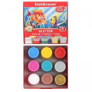 Гуашь ArtBerry® Glitter с УФ защитой яркости 6 цветов + 3 с блестками по 20 мл