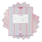 Тетрадь школьная ученическая ErichKrause Optima Stripes ассорти, 12 листов, клетка