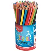 КАРАНДАШИ ЦВЕТНЫЕ MAPED COLOR  PEPS 12 ЦВЕТОВ, 72 ШТ, ТРЕУГ, В СТАКАНЕ, 832000