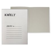 Обложка картонная Дело « KWELT » А4 280г/м2 немелованная, белая