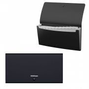 Папка-картотека « Erich Krause » Check size Matt Classic с 12 отделениями, черная, 260*138мм